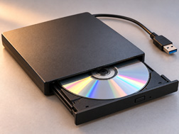 Un lecteur-graveur DVD externe USB