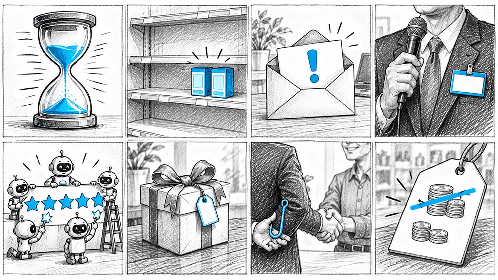 Les huit leviers de manipulation utilisés pour pousser à l'achat