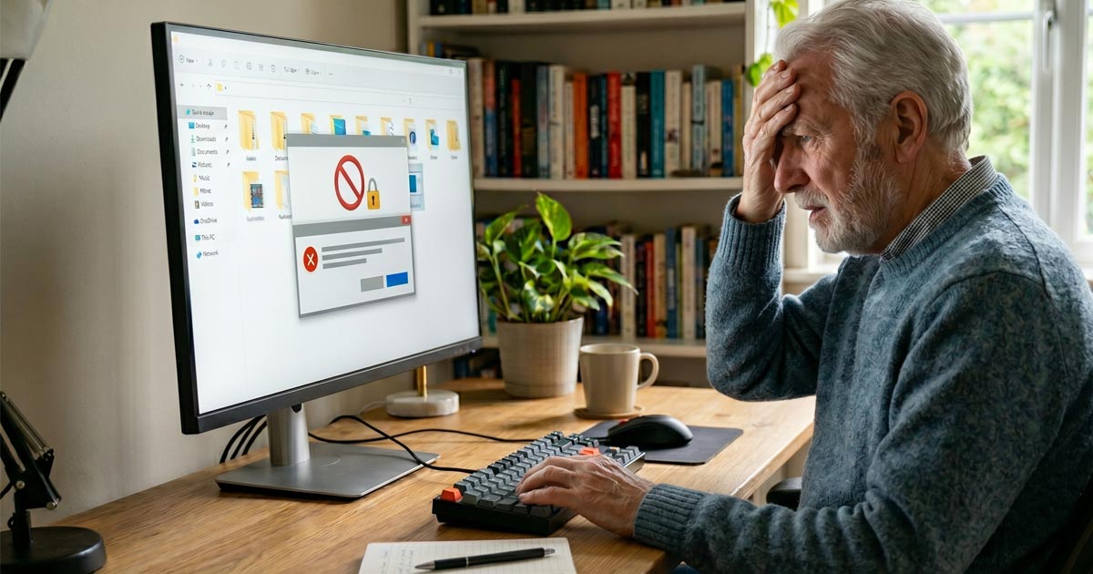 Un fichier Windows qui refuse d'être envoyé à la corbeille
